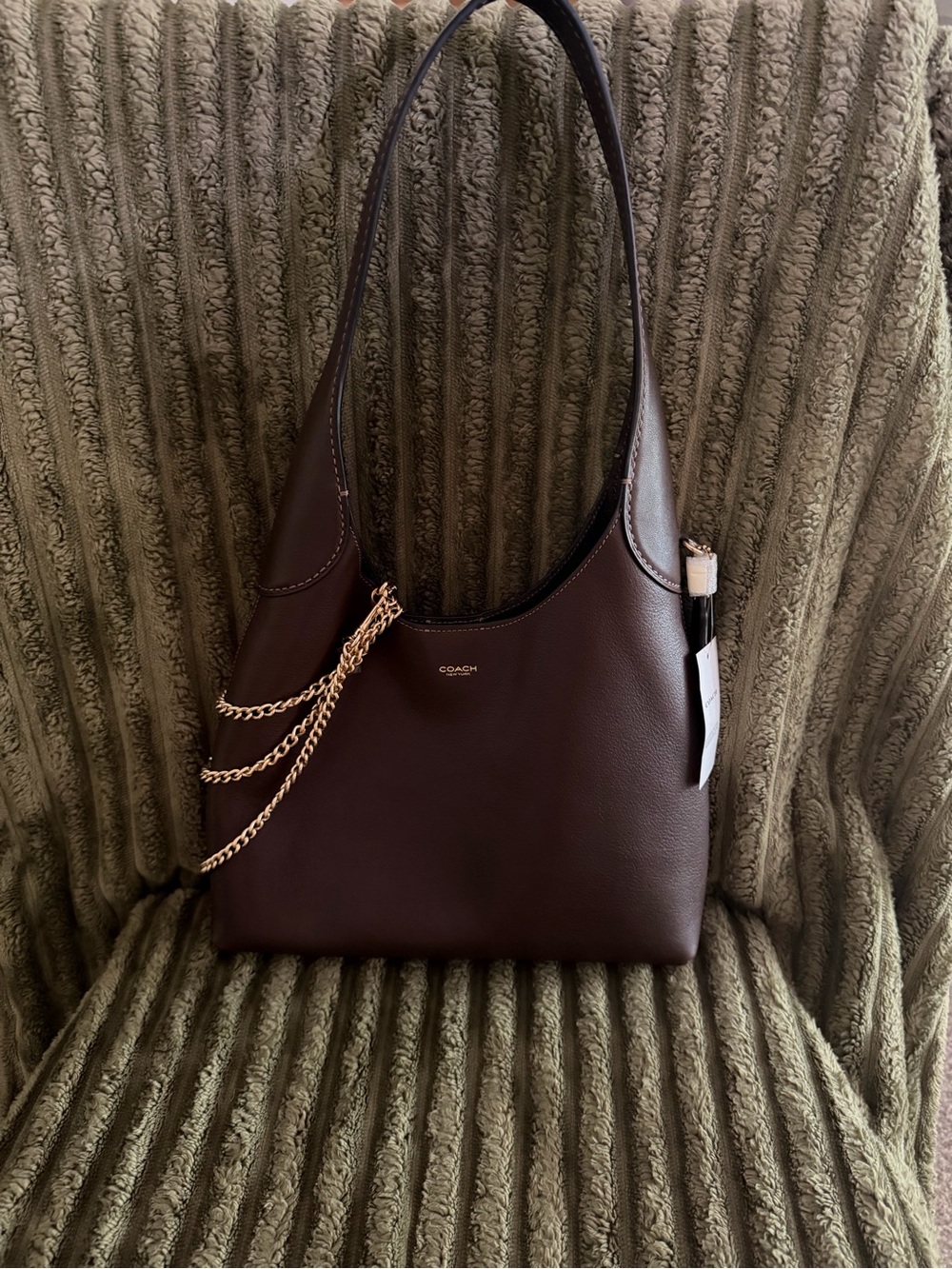 Coach Brooklyn 28 Dark Brown Leather Shoulder bag